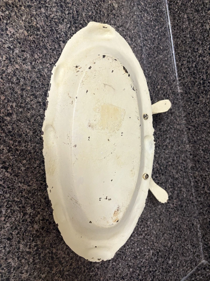 "Alimentador de baño para pájaros de hierro fundido vintage 2 pájaros granja suculentas rústicas 13 1/2""" Foto 4 de 4