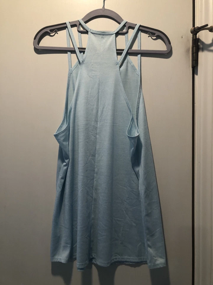 Layer8 Women’s Workout Qwick Dry Shirt Color Light Blue Size Large - Image 2 of 4