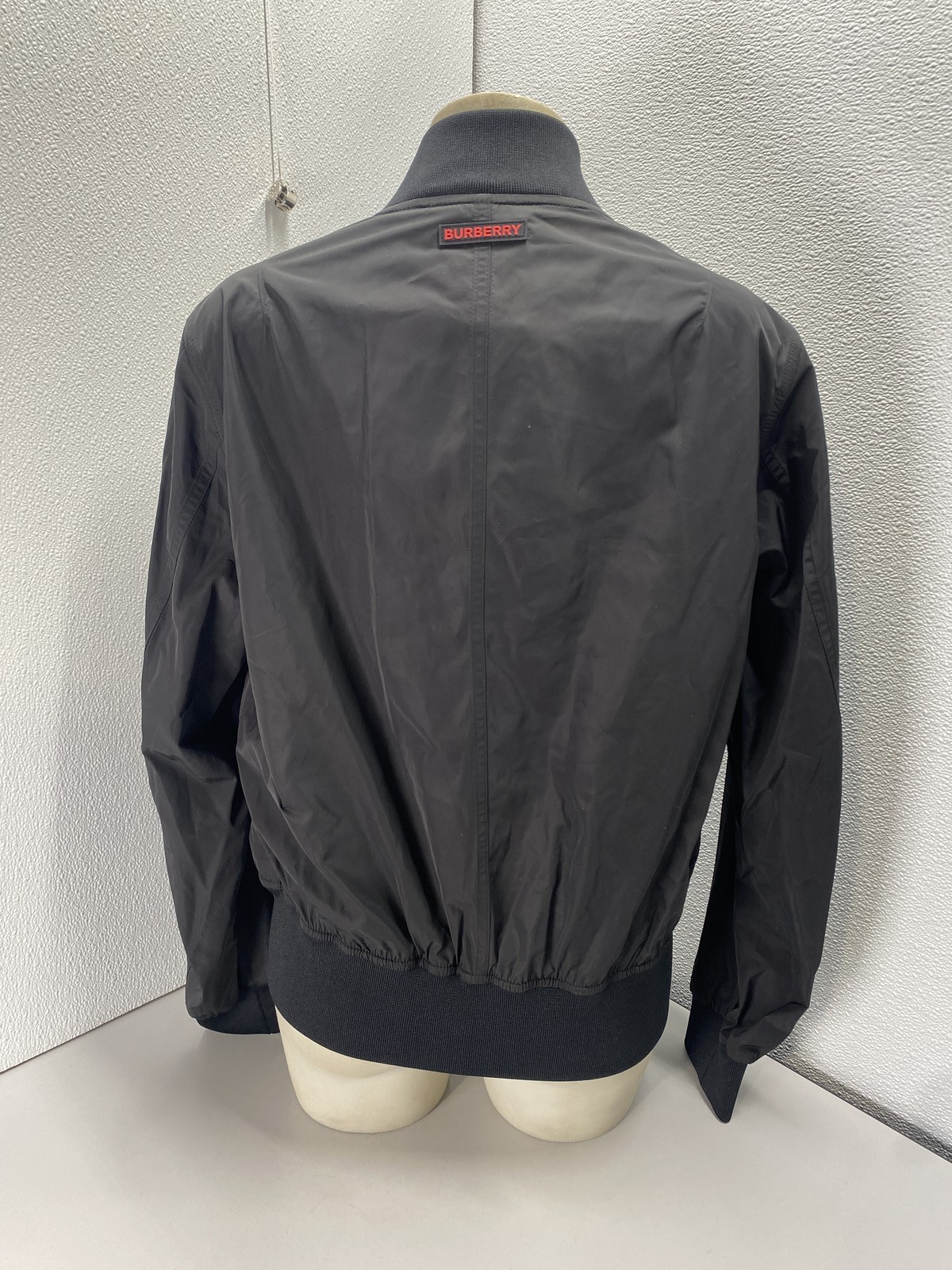 Burberry Mens or Womens Reburberry Slick Bomber Jacket Size US 36 Black thumbnail 8