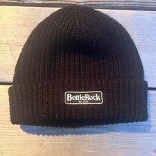 BottleRock Napa Valley Black Cuffed Ribbed Be...