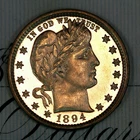 * 1894 ULTRA DCAM * PRISTINE++ GEM PROOF BARBER QUARTER * FROM COLLECTION