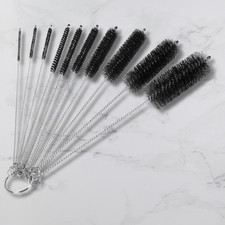 Nylon Straw Brush Cleaner Bottle Tube Pipe Small Long Cleaning 10Pcs Set USA Lot