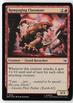 Rampaging Classmate #16 (Foil) (NM) Spider-Man SPE Magic MTG