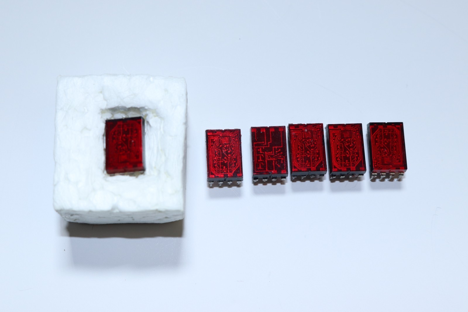 LOT OF 6 - GENUINE HP 1990-0329 LED INDICATORS NUMERIC DISPLAY - WORKING PULLS