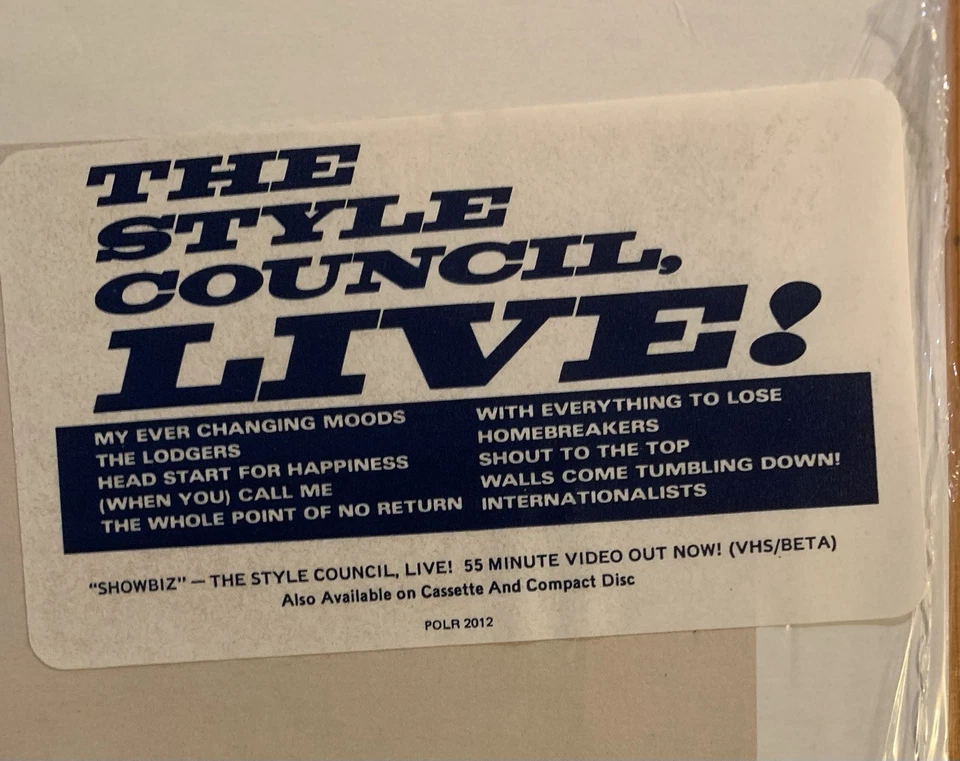THE STYLE COUNCIL- Home & Abroad Live factory sealed vinyl LP 1986 Paul Weller - Image 2 of 4