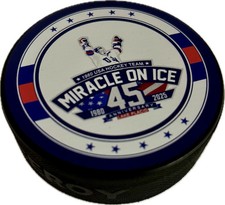 USA Hockey Miracle On Ice 45th Anniversary 1980-2025 Hockey Puck