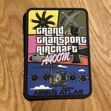 Airbus A400M Luftwaffe LTG62 Wunstorf Patch PVC Aufn&auml;her Bundeswehr GTA NEU