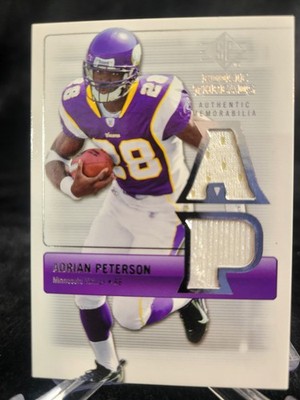2007 SP Rookie Threads RT-AP  Adrian Peterson  Authentic Memorabilia