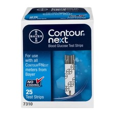 Bayer Contour Next Strisce Reattive Glicemia 7310 Senza Codifica Altamente Accurate 25Ct