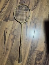 Vintage Wooden Badminton Racquet Strung Wood ...