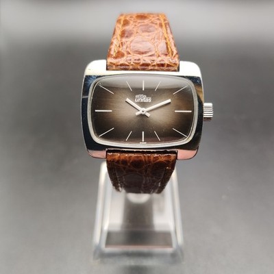 Arsa Unitas Orologio Vintage Uhr 34mm - Coffee Dial - Very Rare - GWO - 1970s