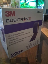 3M Cubitron II Hookit Clean Sanding Sheet Roll, 34447, 220+ grade, 70 mm x 12 m