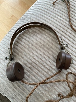 Vintage BBC Bakelit BTH Kopfhörer