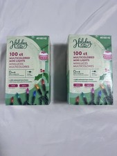 Holiday Living 100 Ct Multicolor Mini Christmas Lights Lot of 2 200 Lights