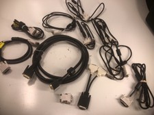 Lot of 9 DVI Cable Dual Link Male to Male 2 Adapters