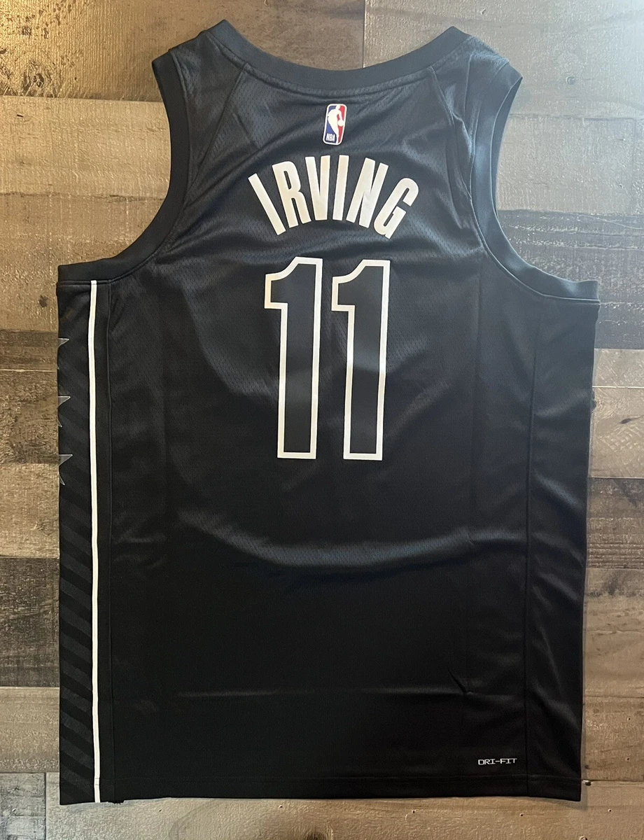 Nike NBA Brooklyn Nets Kyrie Irving Earned Edition Swingman Jersey Black  Size M