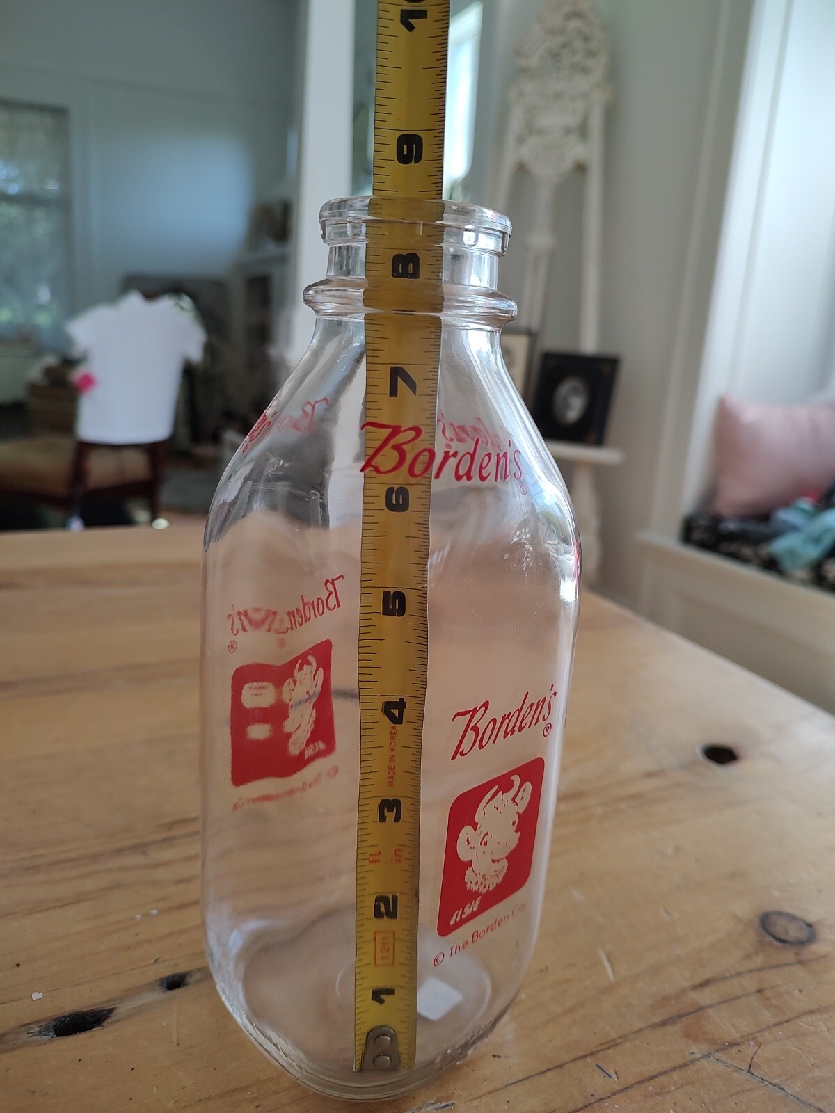 Vintage Borden's Glass Milk Jar The Borden Co.