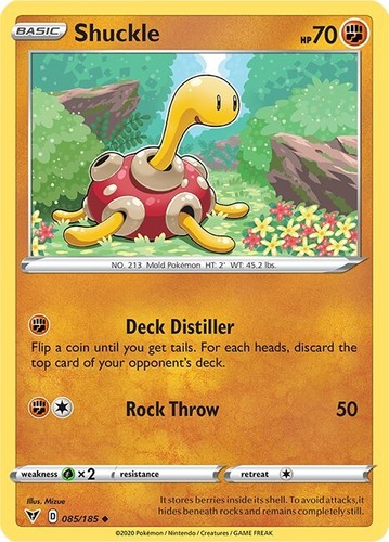 Shuckle Pokemon TCG Card 085/185 | eBay