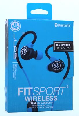 Jlab Fit Sport3 Wireless Fitness Earbuds (Blue)