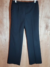 womens dress pants size 4 regular straight flat front mid rise black