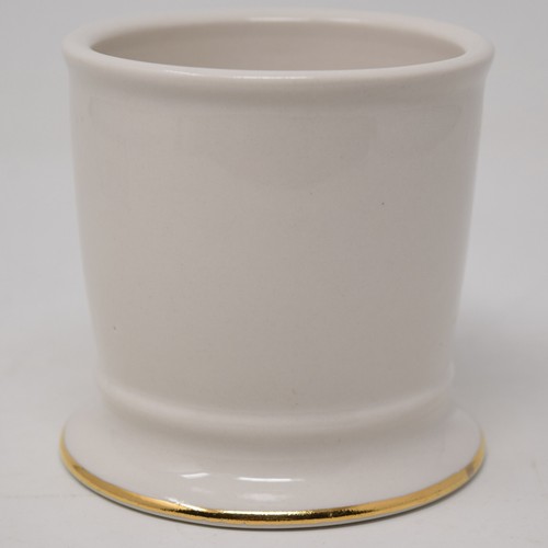 Anthropologie Mug E Initial Gold Trim Shaving Cup Monogram Typeface Boho 14 oz - Picture 5 of 16