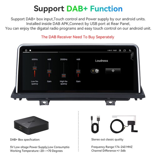 12.3“ Android 14 Bildschirm für BMW X5 X6 E70 E71 CarPlay GPS Autoradio DAB+ DSP - Bild 14 von 16