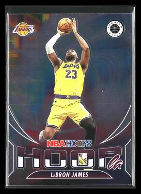 2023-24 Panini NBA Hoops Premium Stock Hoopla LeBron James #10 Lakers - Main Image