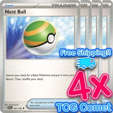 [4x Playset] Nest Ball (181/198) - SV01: Scarlet & Violet Base Set Pokemon TCG