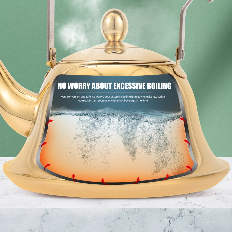 Whistling Teakettle Stove Top Teapot Gooseneck Coffee Decor for Office