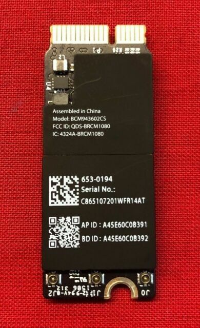 Apple Macbook Pro 13 Retina A1502 15 Bluetooth Air Port Card 653 0194 For Sale Online Ebay