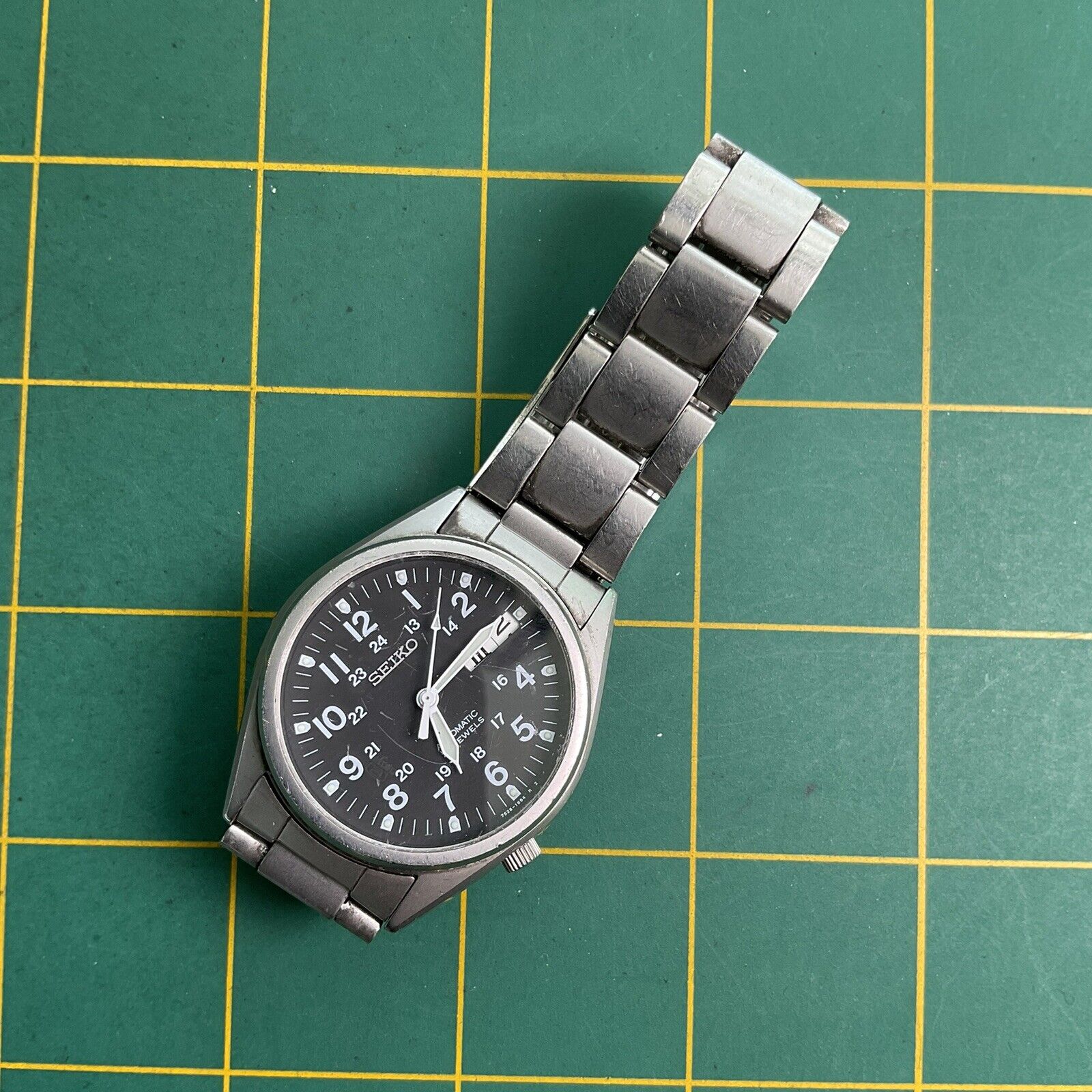 VINTAGE SEIKO 7S26-3060 FIELD MILITARY AUTOMATIC FOR PARTS OR REPAIR WATCH  6 | eBay