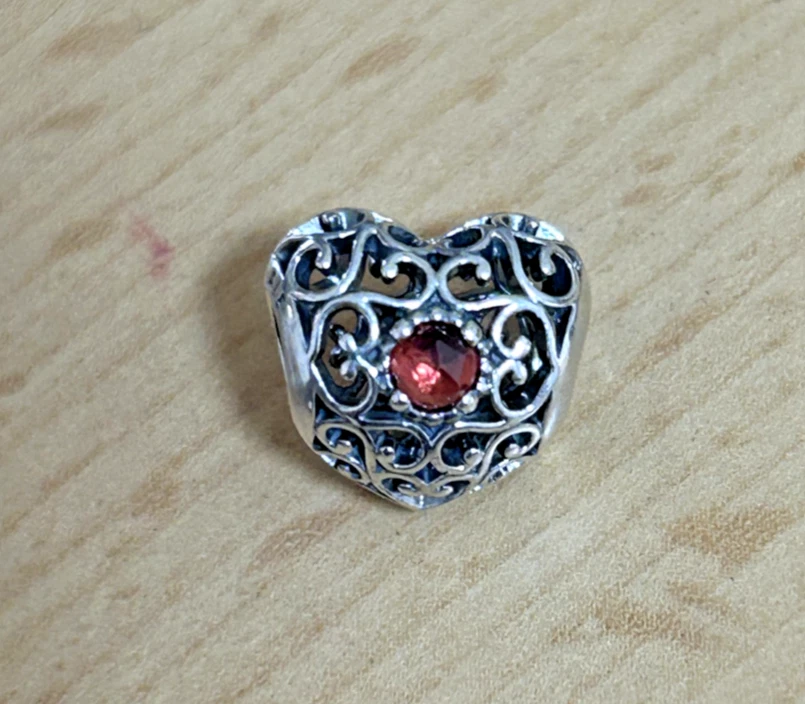 Pandora Charms Armband Charm 925 Sterling Silber mit Orang Braunen Hauptst (P12)