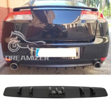 For Renault Laguna Megane Gloss Rear Bumper Diffuser Spoiler Splitter 7-Fins Lip