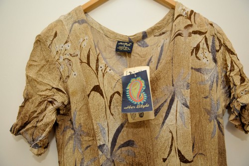 Stunning HER STYLE Long Dress from India. Vintage. Floral Print. Small. New - Picture 2 of 5