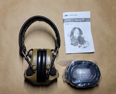 New 3M Peltor ComTac V Hearing Defender Electronic Headset, No
