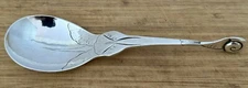EARLY GEORG JENSEN ORNAMENTAL #50 SNAIL PATTERN STERLING 7 1/2" SPOON  1915-1927
