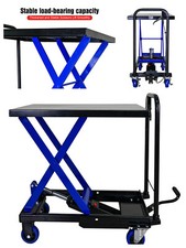 Hydraulic Scissor Lift Trolley 500lbs Capacity Lift Trucks for Material Handling