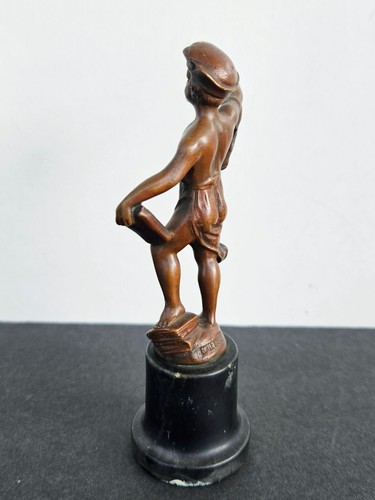 Antique 19thC Echte Bronce Austria Vienna Bronze Figurine Boy with Books - Picture 4 of 9