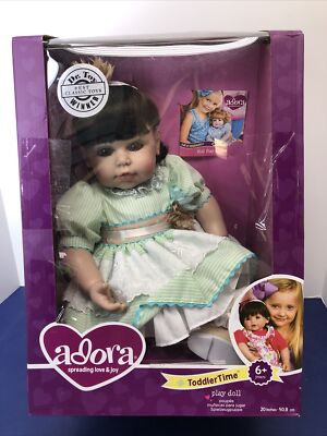 20  Adora Baby Doll  Honey Bunch  Toddler Time Brunette Little Girl MWB #B