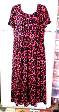 NEW LULAROE RILEY ABSTRACT ANIMAL PRINT HI LO MIDI DRESS PLUS SIZE 2XL HTF