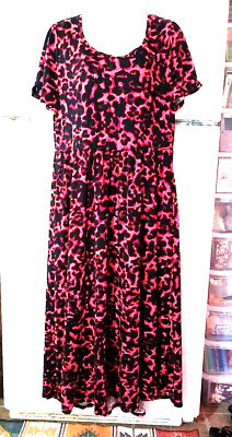 NEW LULAROE RILEY ABSTRACT ANIMAL PRINT HI LO MIDI DRESS PLUS SIZE 2XL HTF