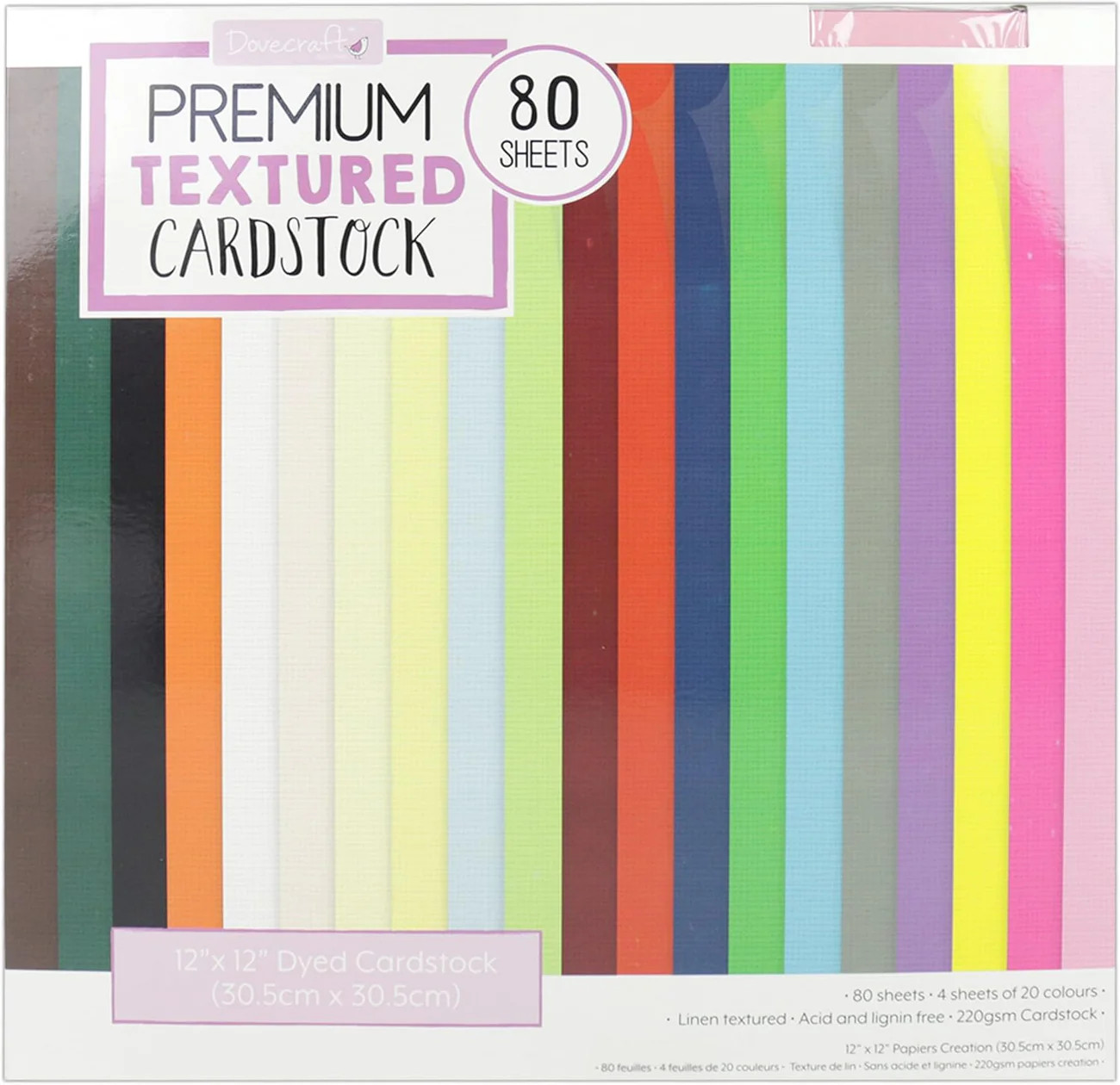 Dovecraft 12x12 Premium Textured Cardstock