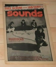 BUZZCOCKS ON THE COVER OF SOUNDS MAGAZINE SEPT 23RD, 1978 +ZEP MOTORHEAD PIL