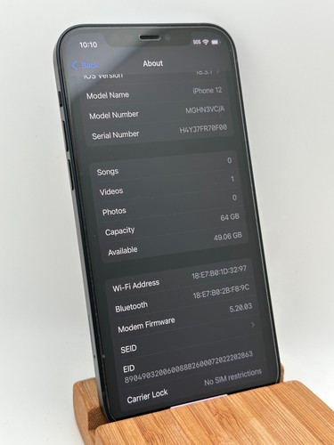 Apple iPhone 12 - 64 GB - Black (Unlocked) (CA) - Excellent Condition - 第 8/10 張圖片