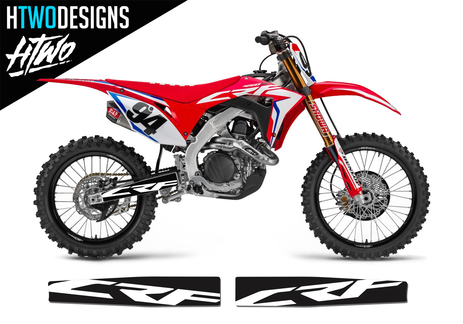 CRF250 SWINGARM GRAPHICS MX SWING ARM STICKERS CRF450 R / GRAPHIC CRF