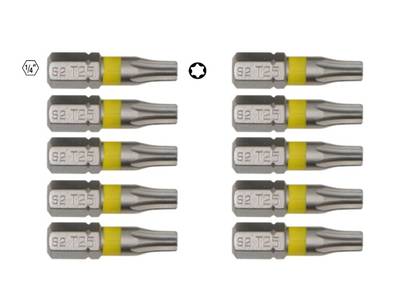 10Pcs Screwdriver Bit Set S2 Steel Allen Wrench Drill Bit Set Multiple