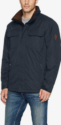 RUGGED ELEMENTS Free Country Men's Midweight Trek Shirt Jacket Dark Navy  XXL..