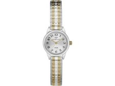 Timex Viewpoint CC3D82700, Women's 2-Tone Expansion Band Watch, Silver Dial, NEW