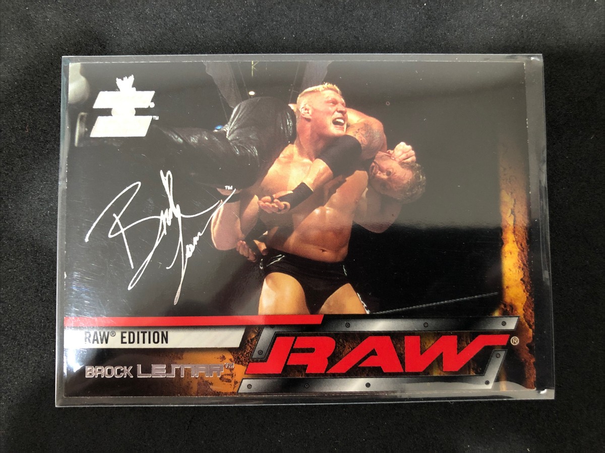 2002 Fleer Brock Lesnar Rookie Card #19 WWE Raw vs Smackdown! Raw
