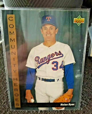 1993 Upper Deck #37 Nolan Ryan - Community Heroes Rangers NM/MT